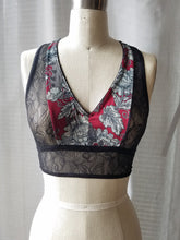 Paisley and Lace Racerback Bra